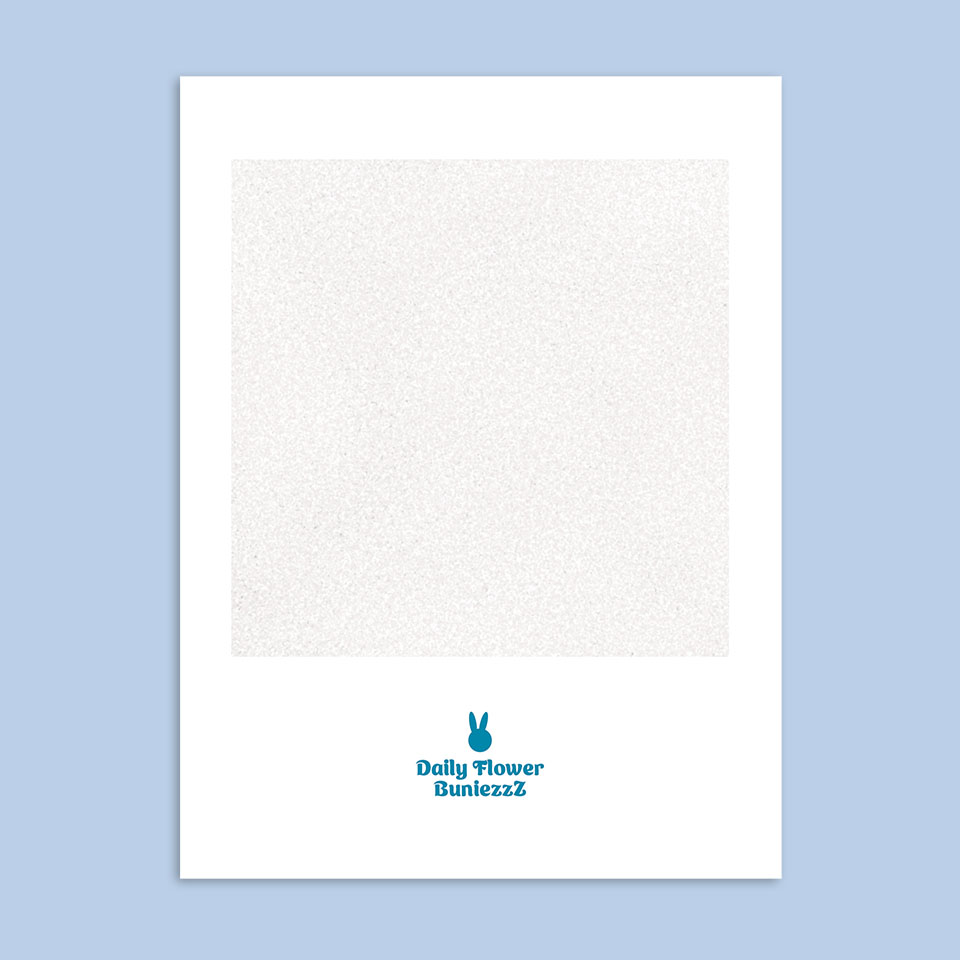 Image of a polaroid style backing for a greeting card.